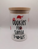'Cookies for Santa Paws' Treat Jar