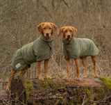 Dog Drying Coat - MOSS Country Collection by RUFF & TUMBLE