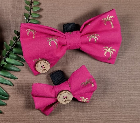 'Palm Tree in Pink' Bow Tie