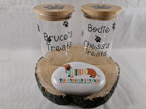 Personalised Pet Treat/Snack Jar